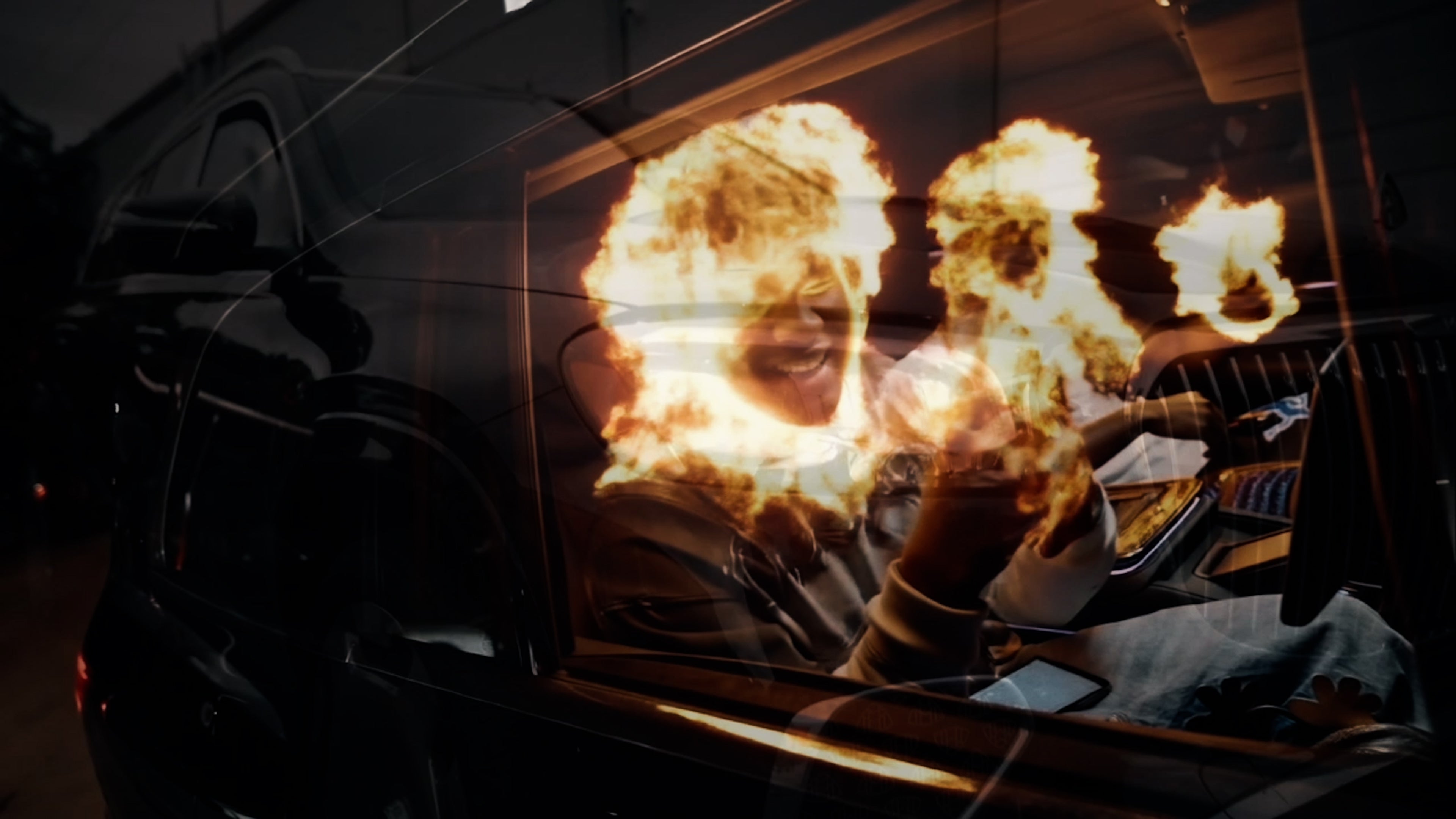 Color Graded Still Frame, digitales Artwork mit Farbkorrektur
